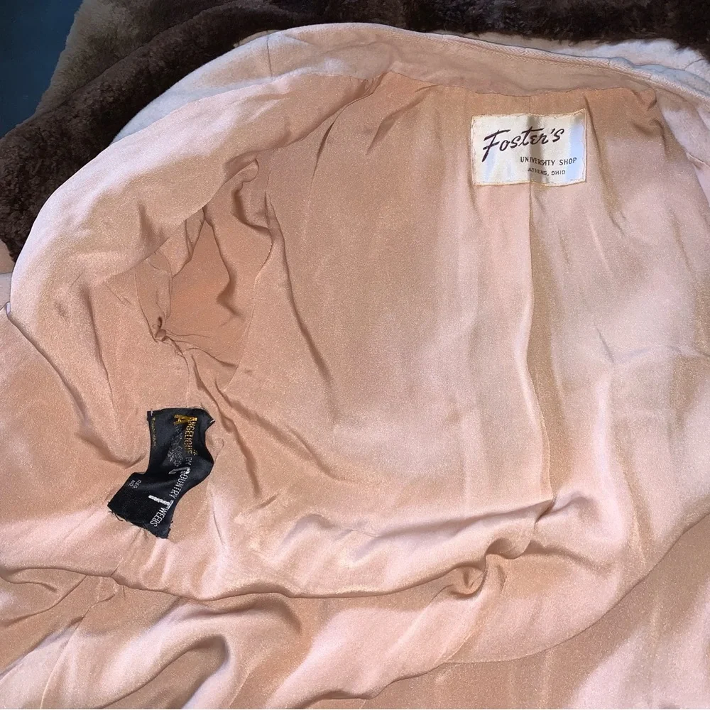 v i n t a g e :: Glamorous Soft Luxe Wool Thick Fur Collar Coat - Picture 8 of 16